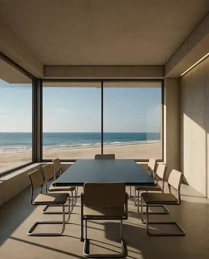 bauhaus building — meeting room (beach)