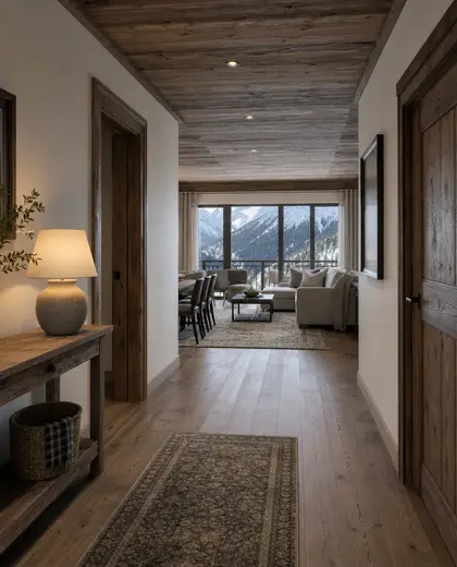 farmhouse condo — main hall (alpine)