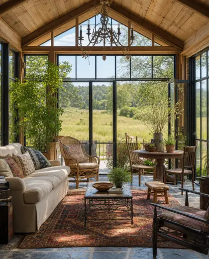 eclectic building — sunroom (rural)