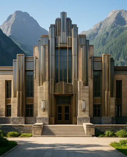 art deco building — conference hall (mountain)