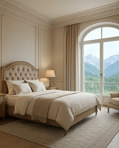 neoclassical apartment — bedroom (mountain)