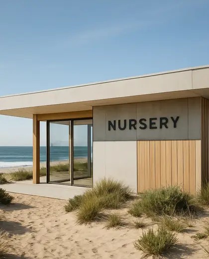 modern building — nursery (beach)