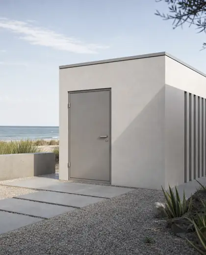bauhaus yard — storage room (beach)
