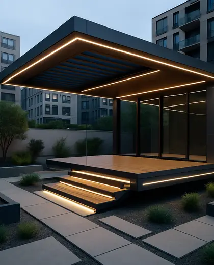 futuristic yard — deck (urban)