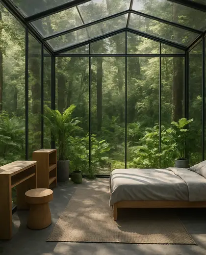 futuristic greenhouse — youth room (forest)