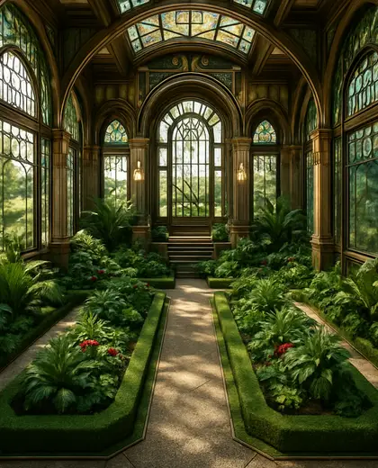 art deco garden — atrium (rural)