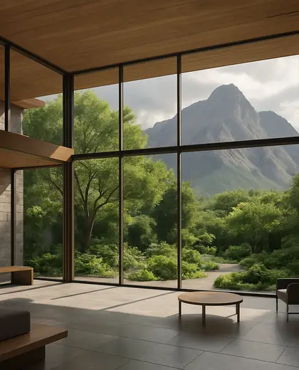 modern garden — main hall (mountain)