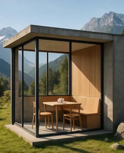 bauhaus yard — breakfast nook (alpine)
