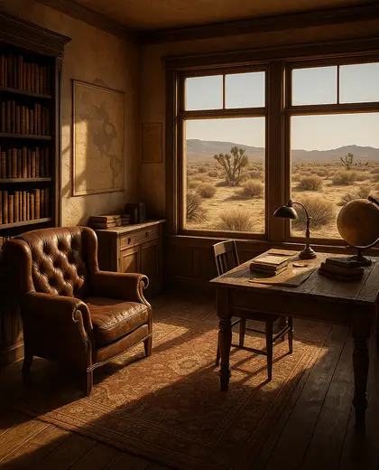 vintage house — study (desert)