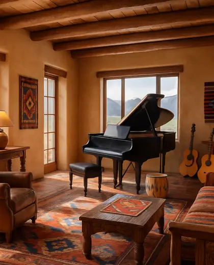 southwestern farmhouse — music room (mountain)