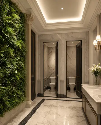 neoclassical vertical garden — rest room (urban)
