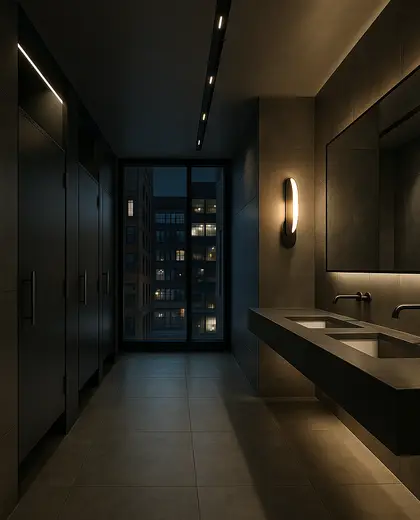 modern theater — bathroom (urban)