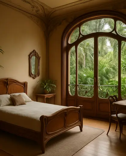 art nouveau home — youth room (tropical)