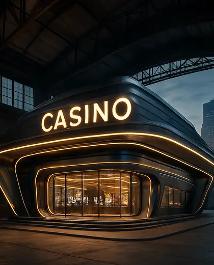 futuristic casino — warehouse (urban)