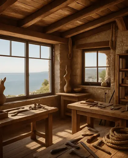 rustic penthouse — workshop (coastal)