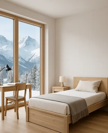 minimalist home — youth bedroom (alpine)