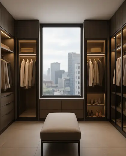 contemporary house — walk in closet (urban)