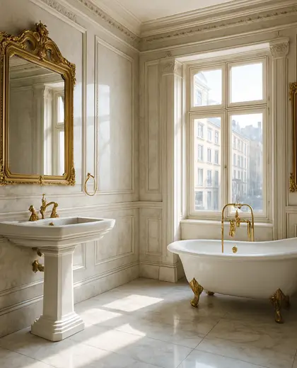 neoclassical house — bathroom (urban)