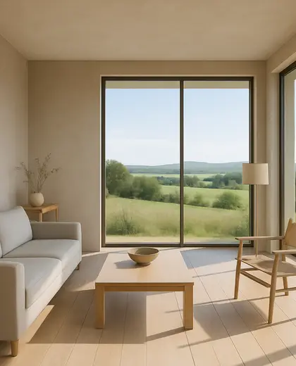 minimalist condo — room (rural)