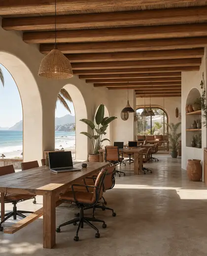 mediterranean house — coworking space (beach)