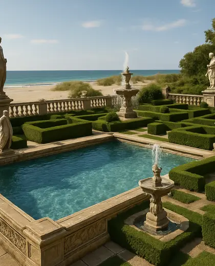 renaissance garden — pool (beach)