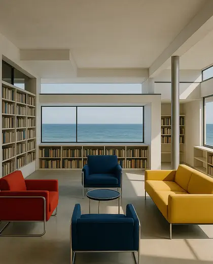 bauhaus salon — library (ocean)
