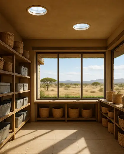 sustainable penthouse — storage room (savanna)