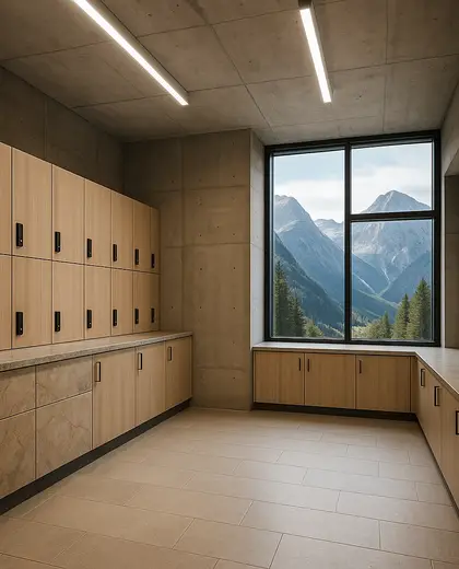 contemporary public space — storage room (mountain)