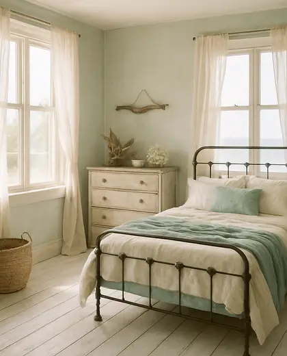 vintage house — bedroom (coastal)