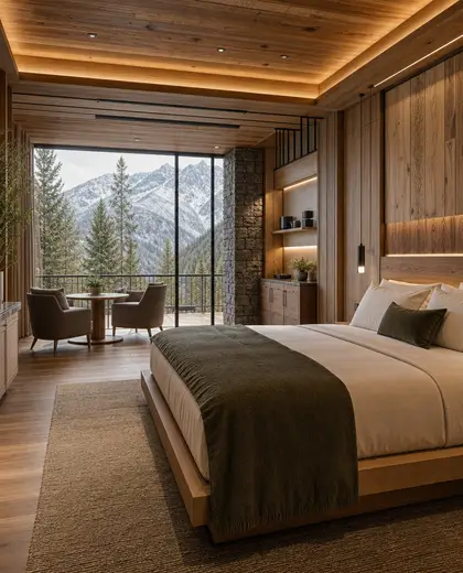 sustainable casino — guest room (alpine)