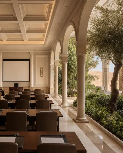 neoclassical indoor garden — training room (desert)
