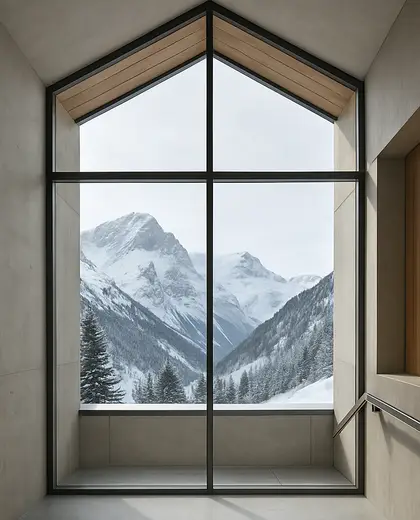 minimalist facade — atrium (alpine)