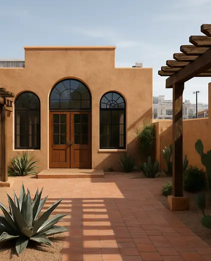 southwestern backyard — main hall (urban)