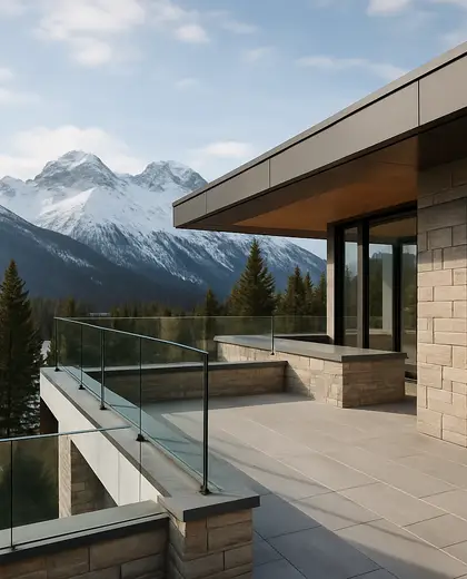 modern condo — roof (alpine)