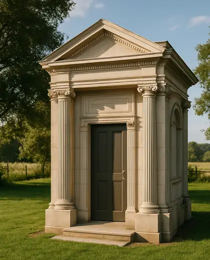 neoclassical backyard — rest room (rural)
