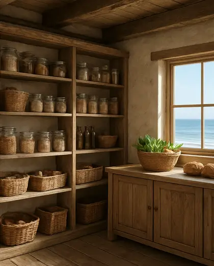 rustic store — pantry (coastal)