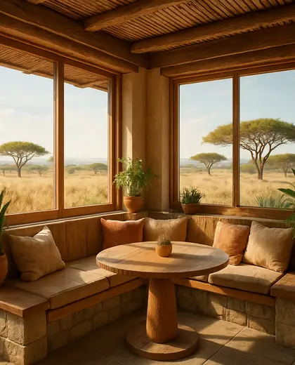 sustainable house — breakfast nook (savanna)