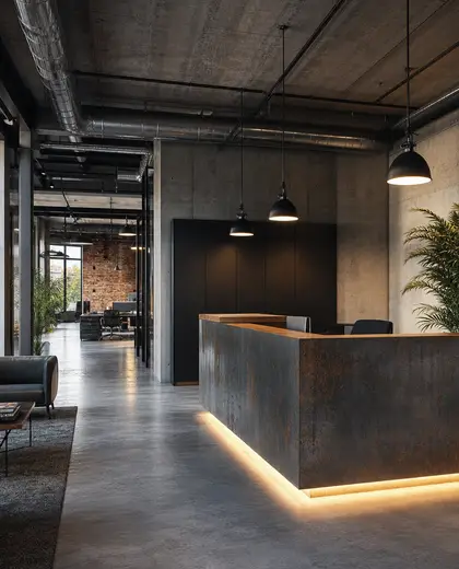 industrial office space — reception (urban)