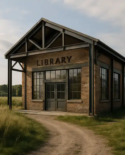 industrial building — library (rural)