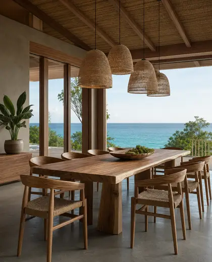 sustainable salon — dining room (ocean)
