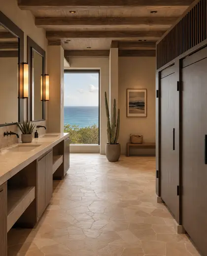 southwestern office space — rest room (ocean)