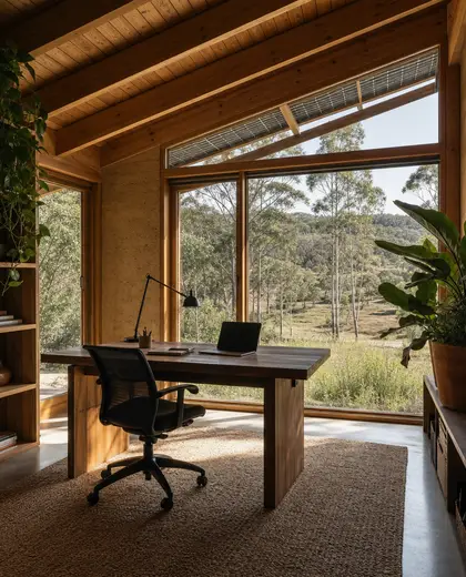 sustainable house — study (rural)