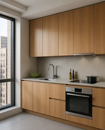 modern apartment — kitchen (urban)