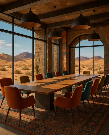 eclectic office space — conference hall (desert)