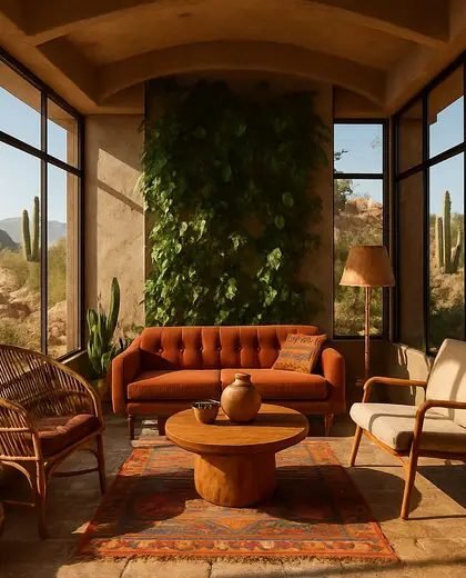 eclectic vertical garden — sunroom (desert)