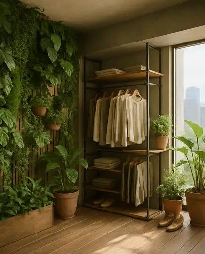 sustainable indoor garden — walk in closet (urban)