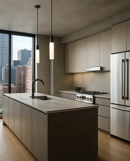 contemporary house — kitchen (urban)