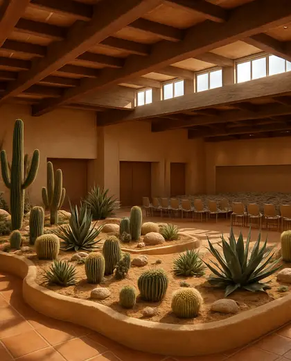 southwestern indoor garden — conference hall (desert)
