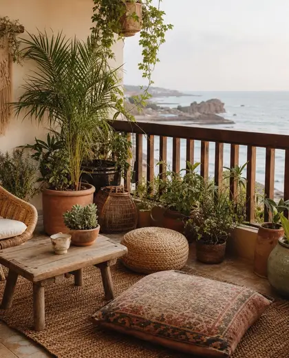 bohemian yard — balcony garden (coastal)