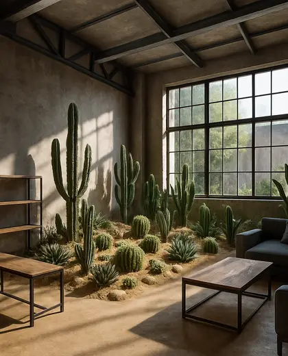 industrial indoor garden — youth room (desert)